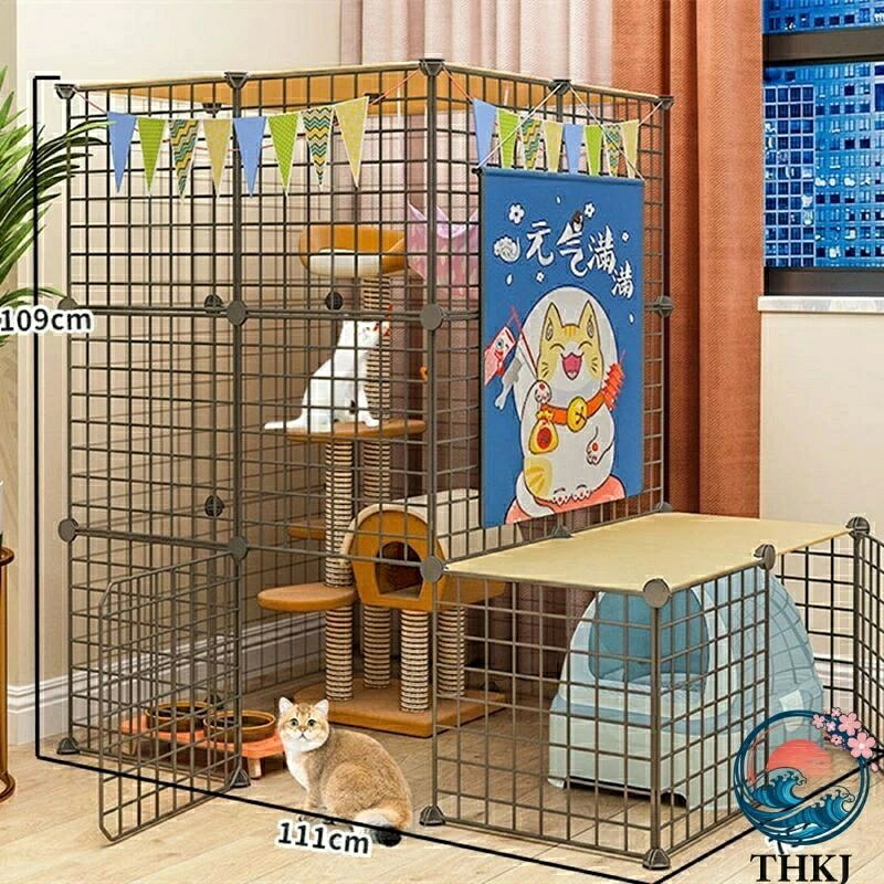 【全品5%ポイント】猫ケージ トイレ ケージ ゲージ ペット 猫 ゲージ 猫犬小屋金属ワイヤー犬小屋クレート子猫モルモット用小動物ケージ｜IROIROlab
