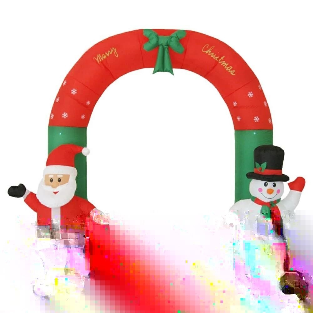 【全品5%ポイント】クリスマス装飾小道具 LED 付きインフレータブルアーチ 屋外パーティー装飾｜IROIROlab