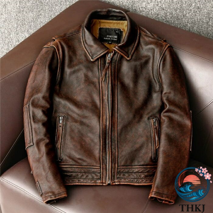 【全品5%尖んがり】メンズ本革なめし革上衣 ライダース革ジャン 防風防寒気が大きい大きさ 年月冬バイクアウター