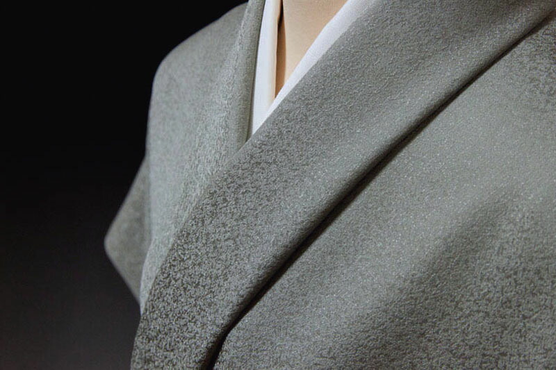 楽天市場】色無地 紗綾形文 藍墨茶（あいすみちゃ）【反物1反・正絹