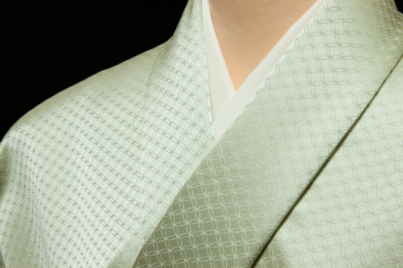 楽天市場】色無地 緞子 七宝文 白土【反物1反・胴裏1枚・共色八掛1枚の