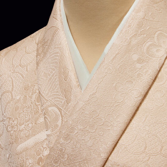 楽天市場】色無地 先練唐織桐唐草 利休茶【反物1反・胴裏1枚・共色八掛