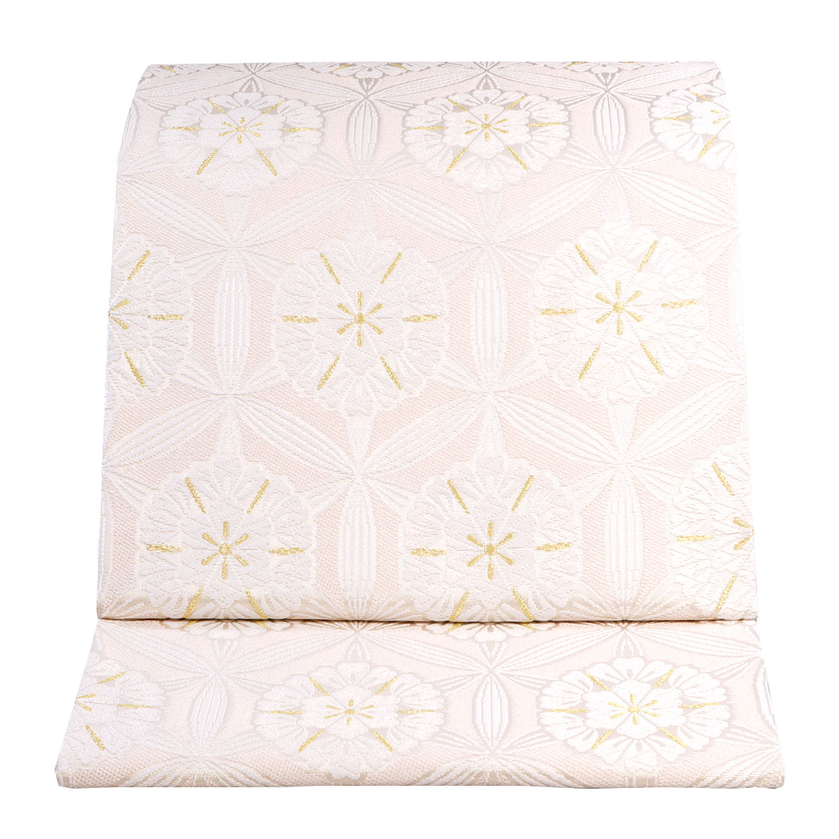 袋帯　河合美術織物謹製 曇取　七宝　焼金風　グレー地 楽天市場】【西陣河合美術織物 袋帯 雲取七宝文】袋帯 送料無料 日本製