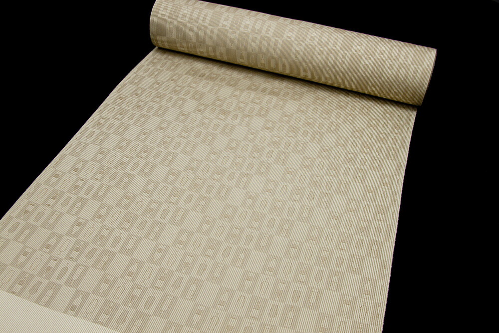 御召 格子文様 紋意匠 柄八掛 正絹 ガード加工済 201050sip06dx.jpg