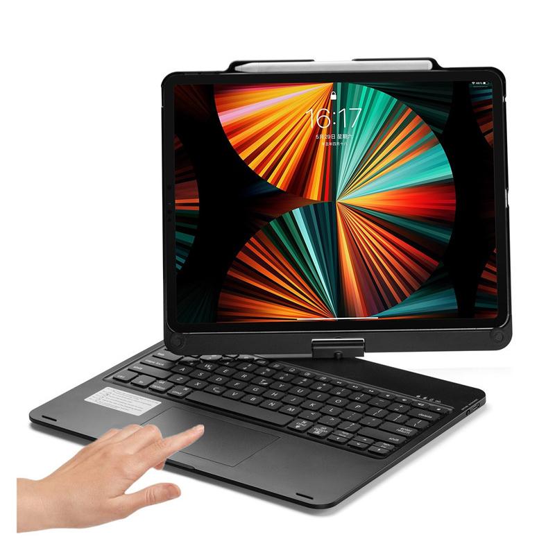 【先着順6/4 20時・引き換え証で二分の一】360度回転させる iPad Pro 12.9in 鍵盤 原則として型 折り畳み iPadPro12.9 第 5 4 3 時人 取りまかなう 鍵盤付き添い人 タッチパッド積み上げる うしろ側点火装置 容れもの