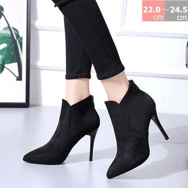 ＼最安7214円!4月末まで／ショートブーツ 痛くない レディース ヒール ハイヒール 小さいサイズ 疲れない 歩きやすい 走れる スエー レース 大きいサイズ