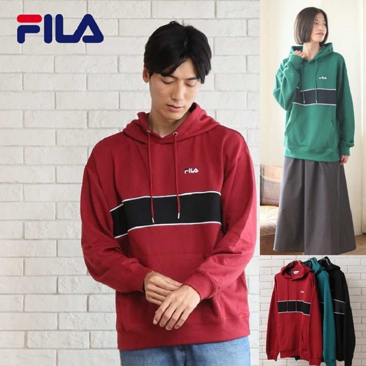 72 Off L メンズ ワンポイント刺繍 Fila 韓国 Xl ストリート パーカー M コットン100 フィラ フィラパーカー ユニセックス オーバー Filaパーカー ダンス バイカラー レディース 裏毛 サイズ トップス