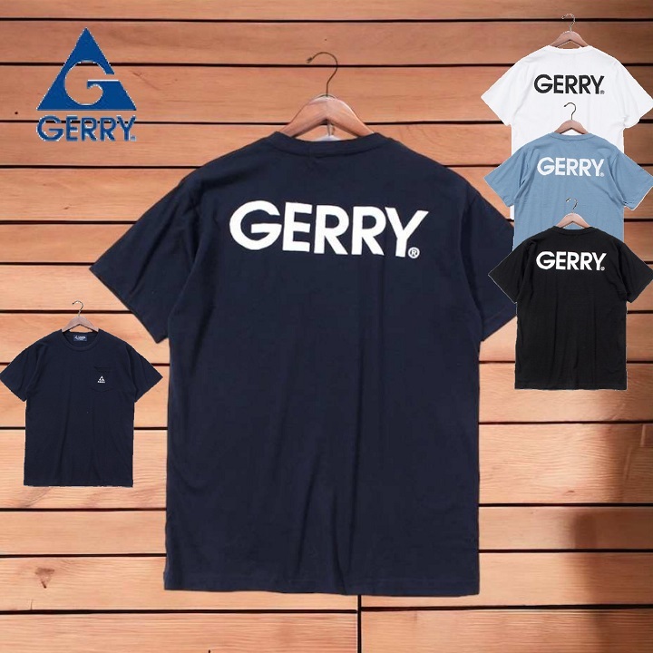 【楽天市場】【GERRY】 gerry ジェリー Tシャツ ポケット付きTシャツ ロゴ刺繍 バックプリント 半袖 アウトドア キャンプ