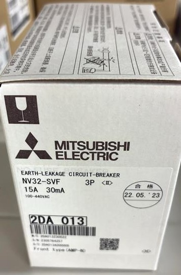 【訳蟻】 三菱電機 NV32-SVF_3P_15A_100-440V_30MA 短絡差しつかえる器