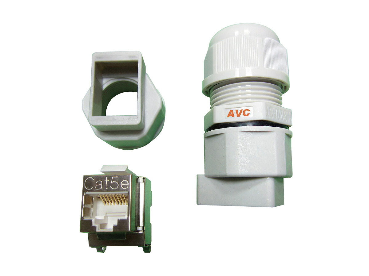 日本AVC 長足型イーサネットコネクタ 黒いこと MG20A-10B-KLG-SD