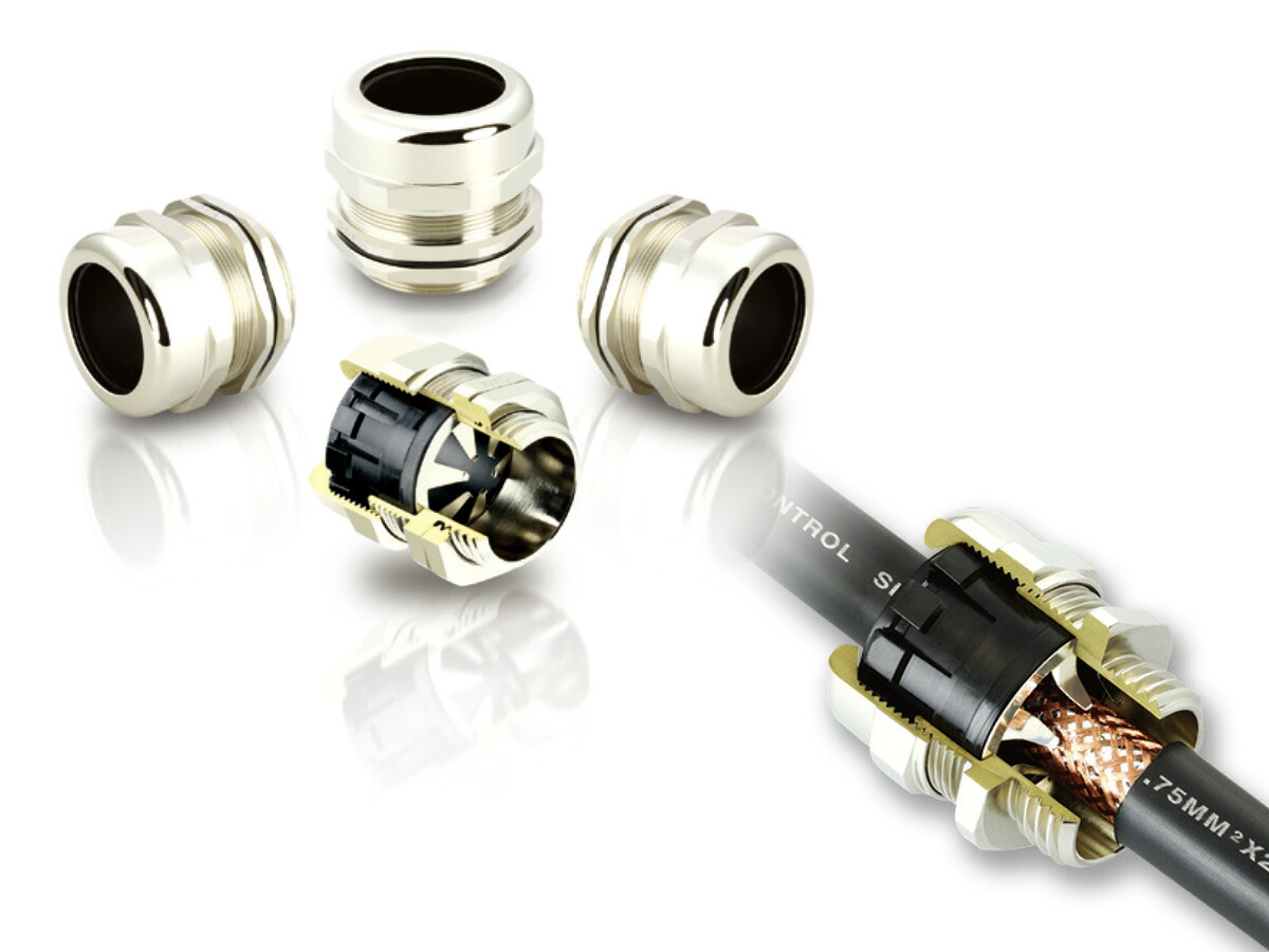 日本AVC ＥＭＣ対策用メタルグランド 光沢シルバー EMC-FBA13-08