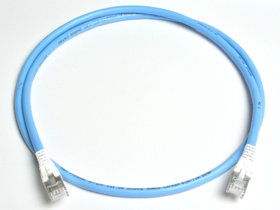 日本製線 Cat6A 撚線パッチコード 空想科学小説/UTP NSGDT6-マイコン-10G-SB-MP4R-L 568B引っ切り無い 50M