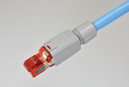 日本製線 Cat6A 単線パッチコード F/UTP NSGDT6-10G-S-FM45-L 568Bストレート 60M｜ISダイレクト店