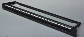 日本製線 CAT6用 JJアダプタパッチパネル　NSJJC6PPH24BK
