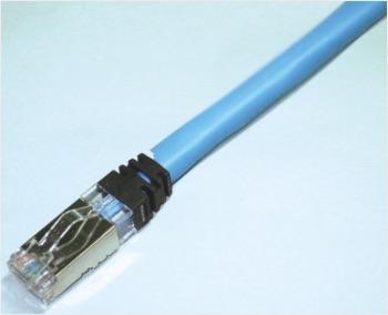 冨士電線 4FS-TPCC6A-PATCH-B9B-P Cat6A シールドプラグ付パッチコード (薄青) 9m 4FS-TPCC 6A-PATCH-B9B-P