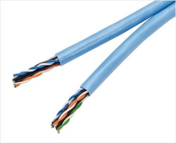 冨士電線 D-TPCC60.5X8P200m Cat6 屋内用 4Pデュアル D-TPCC 6 0.5mm×8P (薄青) 200m|ISダイレクト店