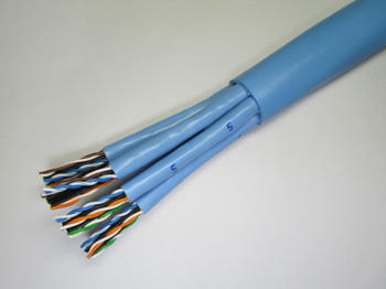 冨士電線 TPCC6IS0.5X16P40m Cat6 屋内用インナーシース TPCC 6 IS 0.5mm×16P (薄青) 40m