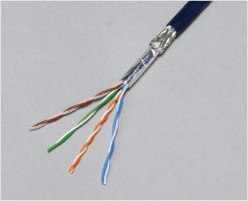 冨士電線 HFS-TPCC50.5X4P Cat5e 屋内用 高遮へい付き LANケーブル HFS-TPCC 5 0.5mm&times;4P (濃青) 200m｜ISダイレクト店