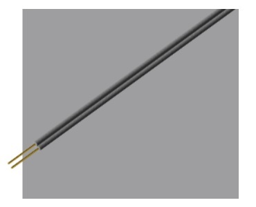関西通信電線 通信用PVC屋内線(把巻) TIVF 0.8X2C 200m 灰色