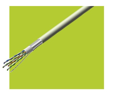 関西通信電線 シールド付 LANケーブル Cat5e 200m STP-C5E 0.5×4P モスグリーン|ISダイレクト店