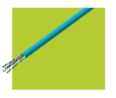 関西通信電線 EM-UTP-C6A(AWG23) Cat6A対応 LAN配線用ケーブル CAT6A 200m パステルブルー ケーブル専門メーカー製