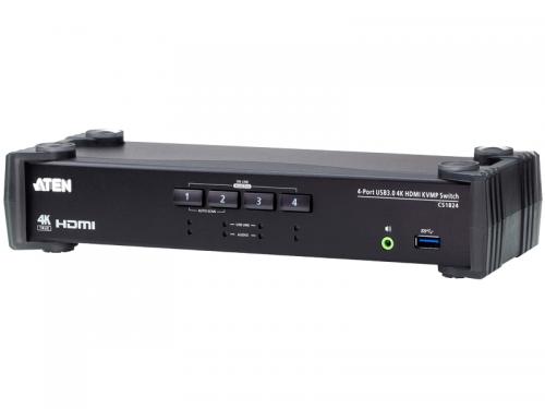 ATEN CS1824 4ポート 大切な USB 3.0ハブ搭載 オーディオミキサーモード搭載 売れ筋ランキング 4K対応 HDMI KVMPスイッチ
