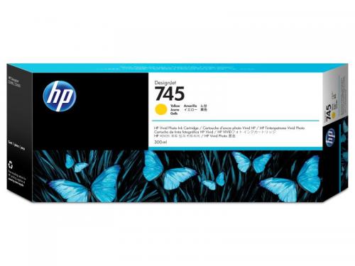 日本HP F9K02A HP745インクカートリッジイエロー 300ml