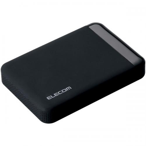 ELECOM ELP-EEN010UBK USB3.0 ポータブルハードディスク ハードウェア暗号化 パスワード保護 1TB e:DISK Safe Portable