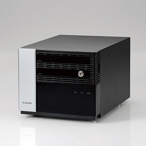ELECOM NSB-7MS8T2DS9 NetStor Windows Server IoT 2019 for Storage搭載NAS standard Edition 2Bay デスクトップ 8TB