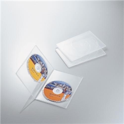 ELECOM CCD-DVDS04CR スリムDVDトールケース