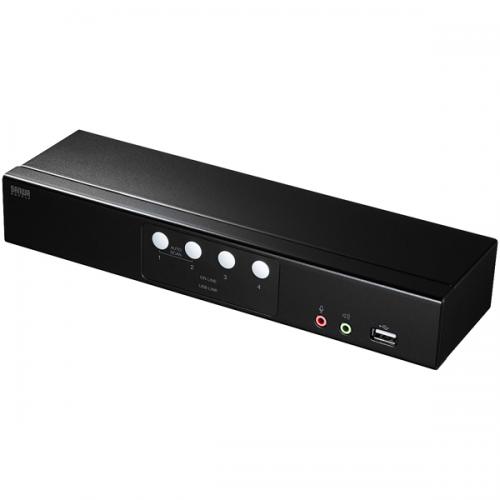 サンワサプライ SW-KVM4HHC HDMI対応パソコン自動切替器(4:1)|ISダイレクト店