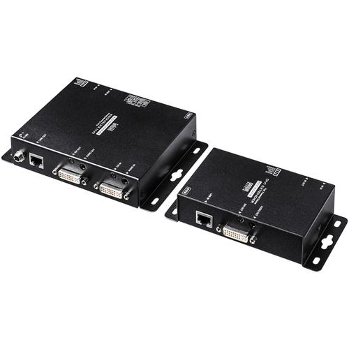 サンワサプライ VGA-EXDVPOE PoE対応DVIエクステンダー(セットモデル)