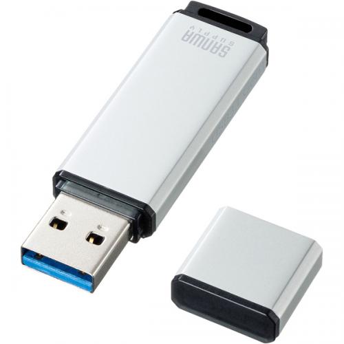 サンワサプライ UFD-3AT16GSV USB3.1 Gen1 メモリ(シルバー・16GB)