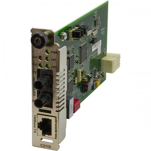 Transition C2110-1011 100Base-FX/100Base-TX(RJ-45)/ST/マルチ流行り物/1300航空マイル/2粁 ネットワーク機器-パソコン・周辺機器