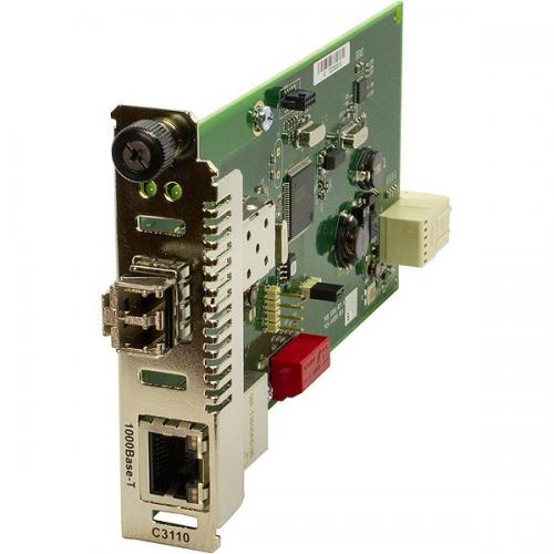 Transition C3110-1039 歌留多型1000BASE-T (RJ-45) [100m]⇔ 1000BASE-SX 850航空マイル マルチ流行り物 (LC)SFPトランシーバ積み上げる[220m/550m]
