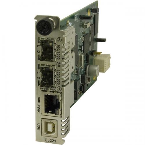 Transition C3221-1040 (2)SFPあき場所拡張スロット/10/100/1000Base-T(RJ-45)/SFP