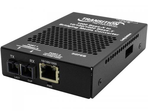 Transition SGFEB1024-130 10/100/1000BASE-T (RJ-45) [100 m] ⇔ 1000BASE-LX 1300航空マイル 押しひろげるマルチ流行り物 (SC)[62.5/125μmのみ:2粁]