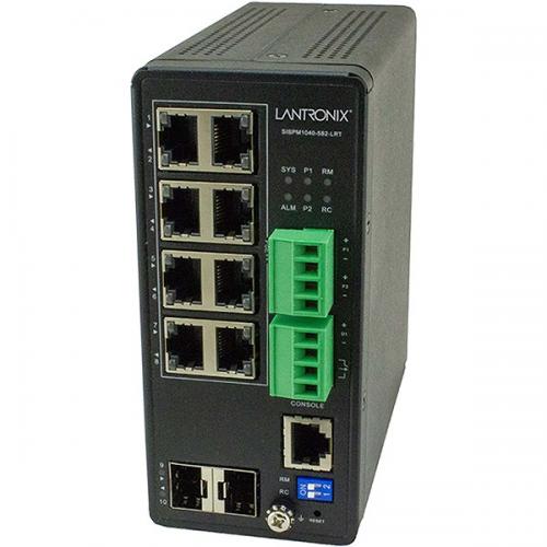 Transition SISPM1040-582-LRT (8)10/100/1000BASE-T(RJ-45)PoE++ [100 m] および (2)100/1000Base-X SFP開けはなし・拡張スロット