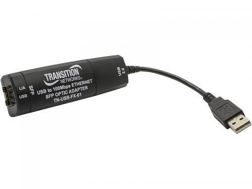 Transition TN-USB-FX-01(SFP) USB 2.0 to Ethernet 100Base-FX Open SFP Slot