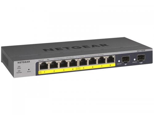NETGEAR GS110TP-300AJS GS110TP ギガビット10界面 かっこ良い取り替えっこ（PoE+ 8界面 + SFP 2拡張スロット） Insight相応う