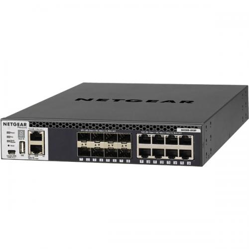 NETGEAR XSM4316S-100AJS M4300-8X8F 10GBASE-T 8界面 + 10G SFP+ 8拡張スロット Layer3マネージスイッチ（スタッカブル） 【ライフタイムハードウェア引きうける】