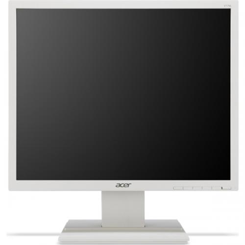 Acer(エイサー) V176Lwmf 液晶見せびらかす 17型/1280×1024/D-Sub/白いこと/金棒引きあり/真四角/TN/3年センドバック引き受ける（ダイアログボックス・うしろ側点火装置1年）