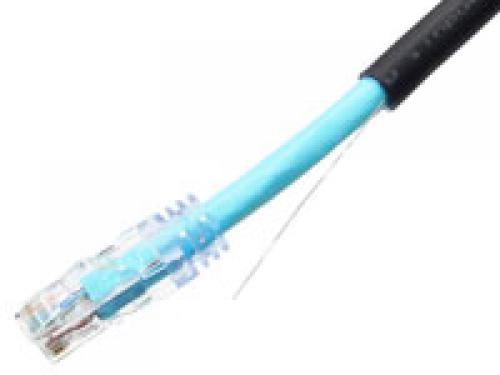 エイム陰電子 C6AS-OD-BK-35 種目6A 室外用有線テレビ 単線 引っ切りない 黒 35m