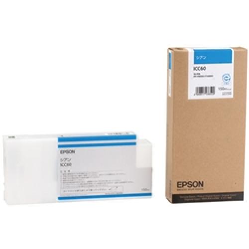 EPSON ICC60 インクカートリッジ シアン 150ml (PX-F10000/F8000用)｜ISダイレクト店