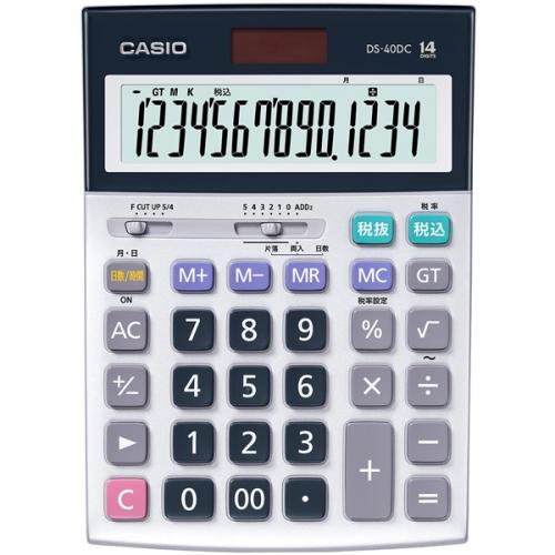 CASIO DS-40DC 実務電卓 14桁 日数時間計算 デスクタイプ｜ISダイレクト店