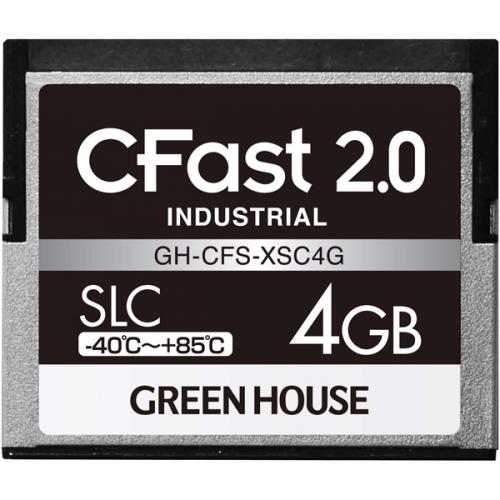グリーンハウス GH-CFS-XSC4G CFast2.0 SLC -40度〜85度 憧れの 【2021秋冬新作】 4GB 3年保証