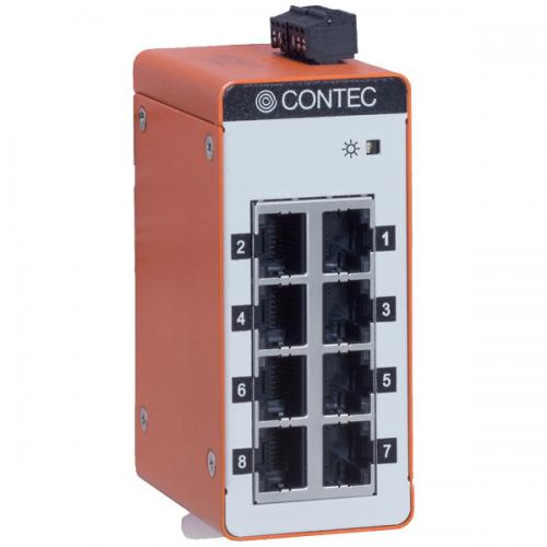 CONTEC SH-8008F 10M/100M 広体温活動の領域相応う 組込型スイッチングHUB 8界面
