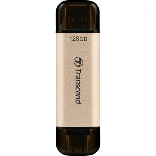 Transcend TS128GJF930C USBメモリー USB3.2(Gen1) キャップ式 128GB ゴールド