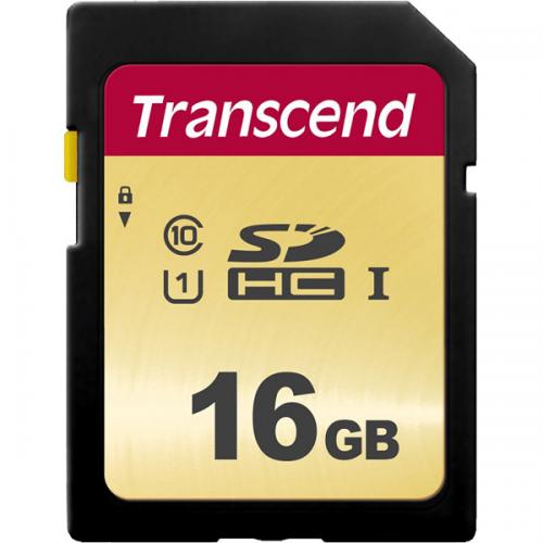 Transcend TS16GSDC500S SDHCカード Class10 UHS-I U1 MLC搭載 16GB|ISダイレクト店