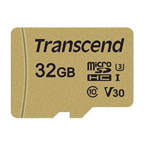 Transcend TS32GUSD500S microSDHC歌留多 Class10 UHS-I U3 V30 MLC積み上げる 32GB (SD歌留多取り替えっこアダプター付き添い人)